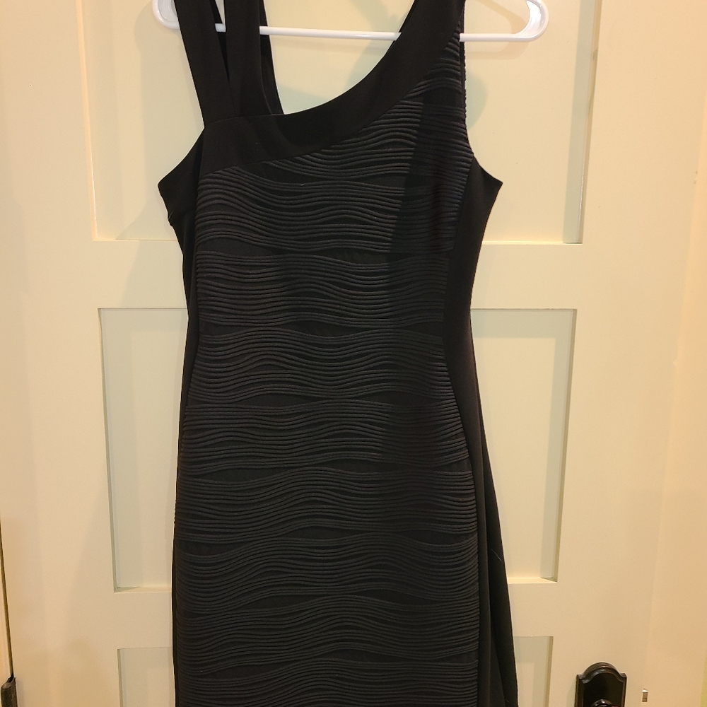 Black dress with cute shoulder